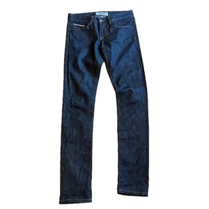 Baldwin Kansas City The Ten Skinny Jeans Black Raw Selvedge Denim Women’s 27